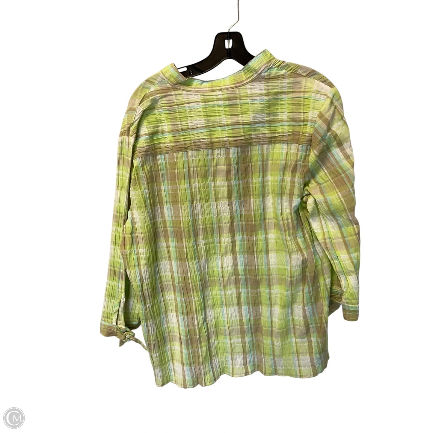 Top Long Sleeve By Allison Daley In Green, Size: Xl