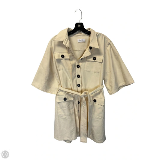 Dress Casual Short By Showpo In Cream, Size: M