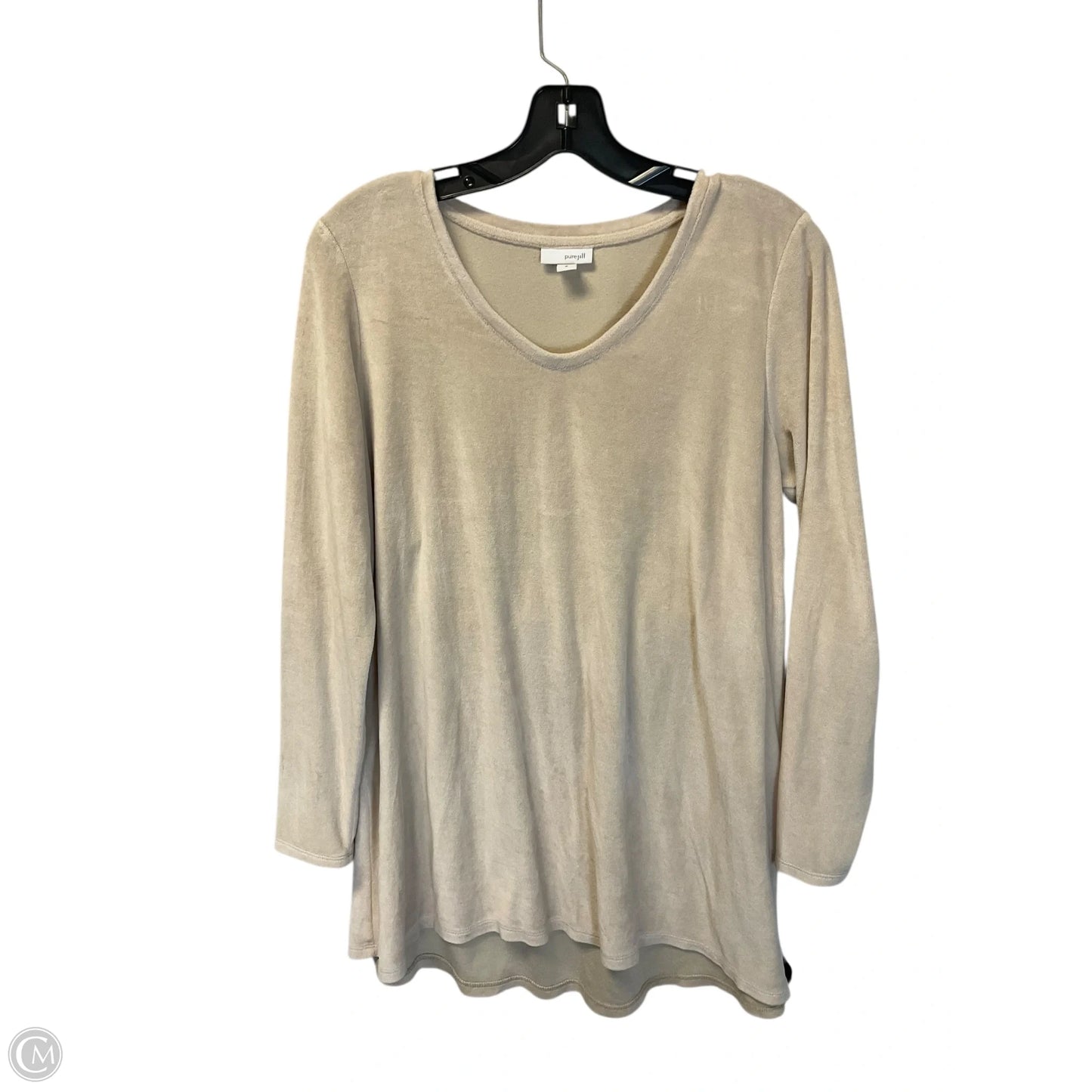 Top Long Sleeve By Pure Jill In Cream, Size: M