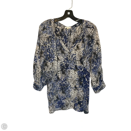 Top Long Sleeve By Shoshanna In Blue, Size: S