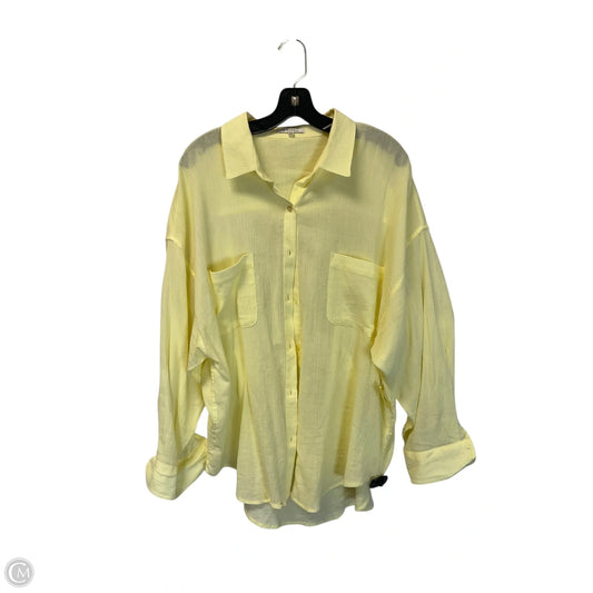 Top Long Sleeve By Z Supply In Yellow, Size: M