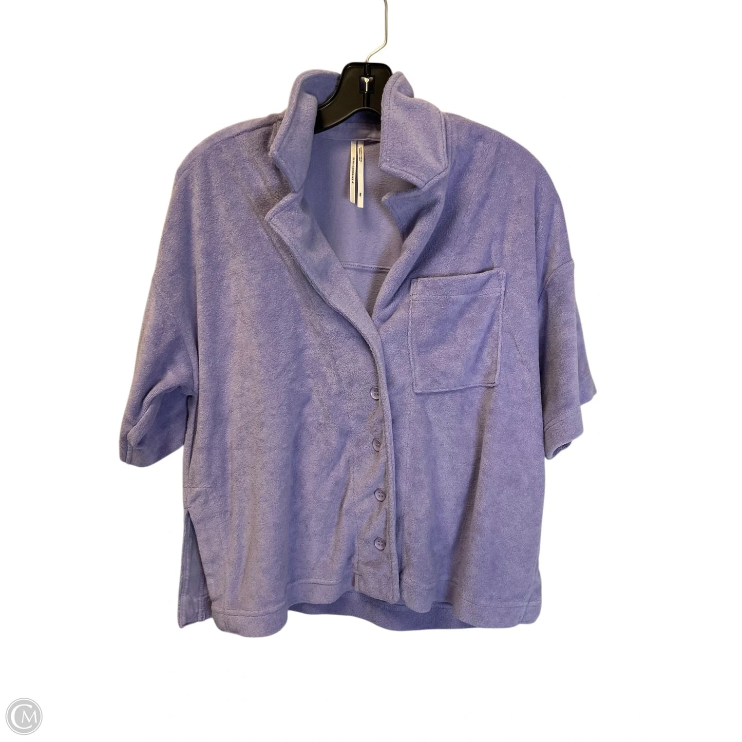 Top Short Sleeve By Anthropologie In Purple, Size: Xxs