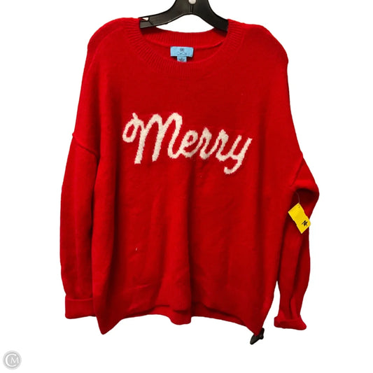 Sweater By Cece In Red, Size: S