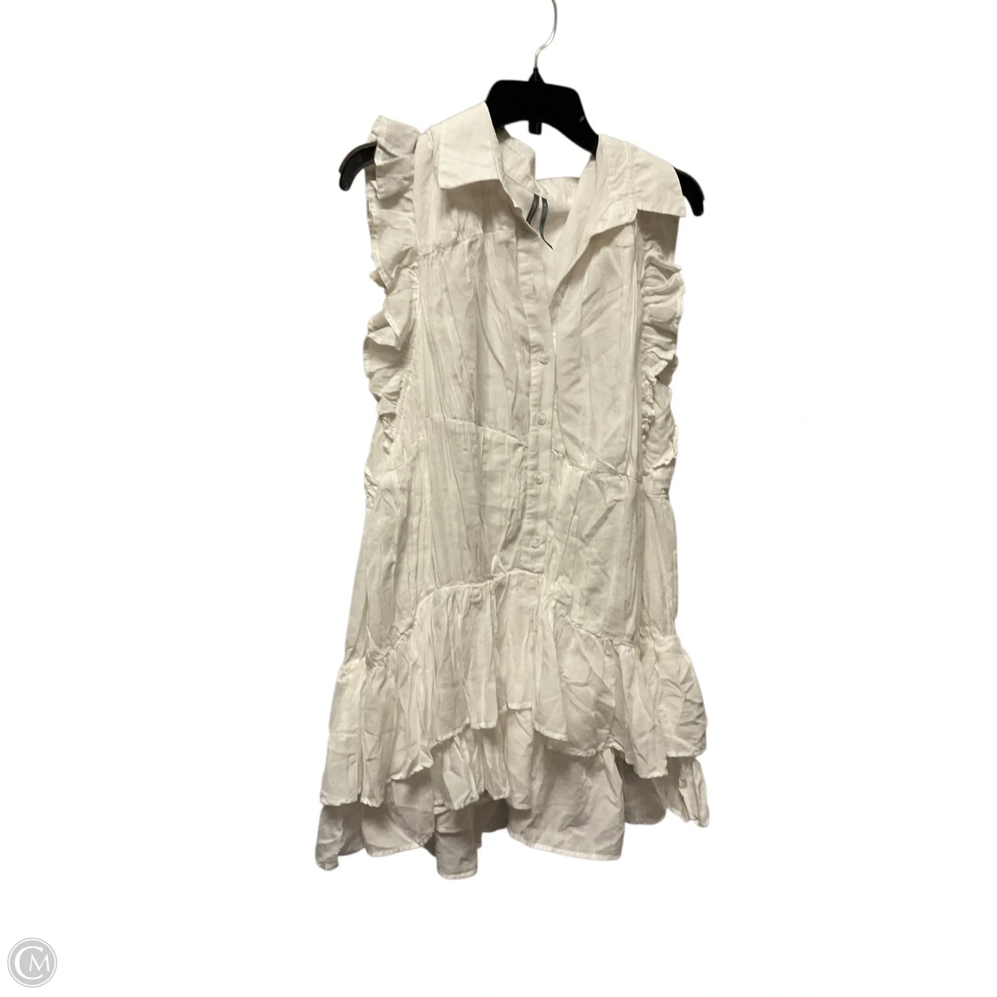 Dress Casual Short By Anthropologie In White, Size: Xl