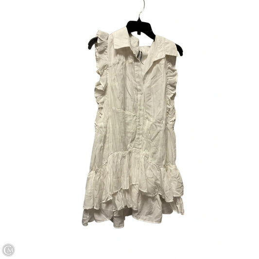Dress Casual Short By Anthropologie In White, Size: Xl