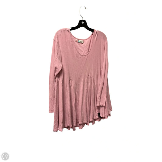 Top Long Sleeve By Free People In Pink, Size: M