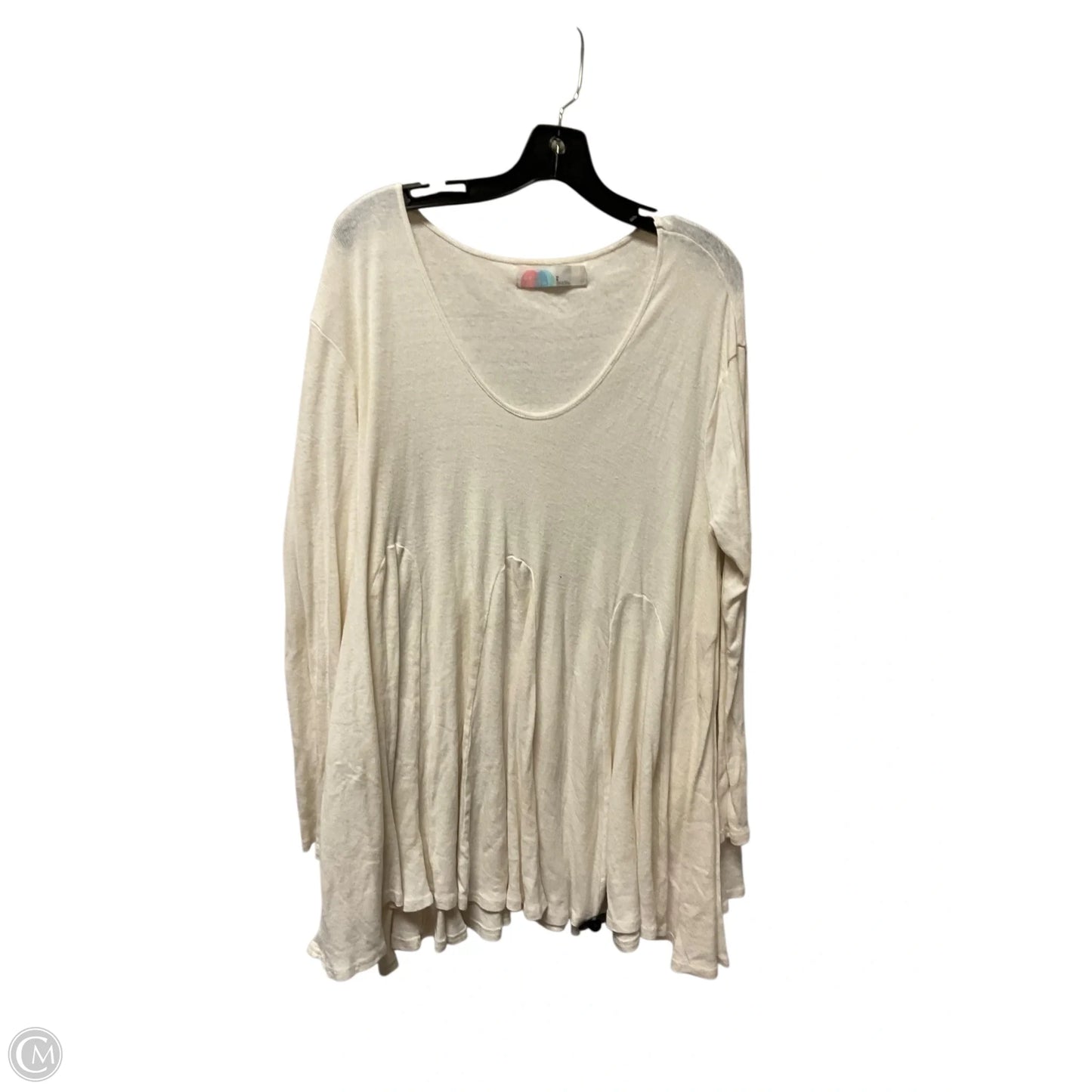 Top Long Sleeve By Free People In Cream, Size: M