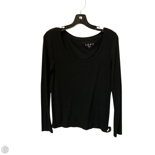 Top Long Sleeve By Loft In Black, Size: S