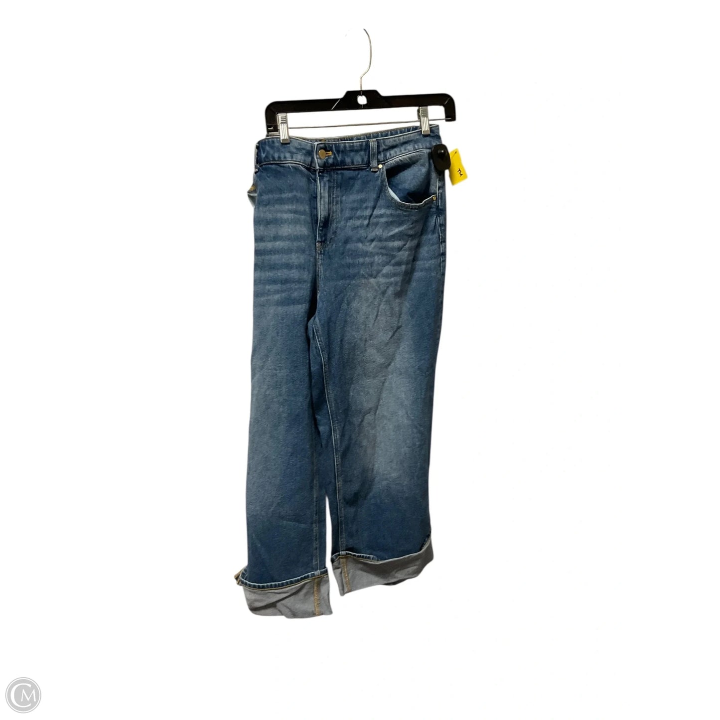 Jeans Straight By Talbots In Blue Denim, Size: 14