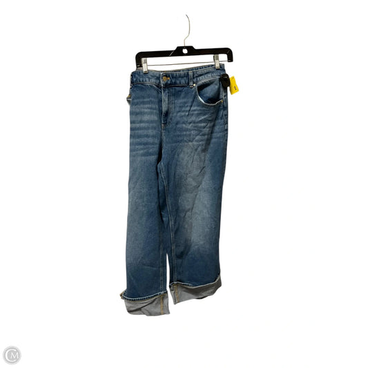Jeans Straight By Talbots In Blue Denim, Size: 14