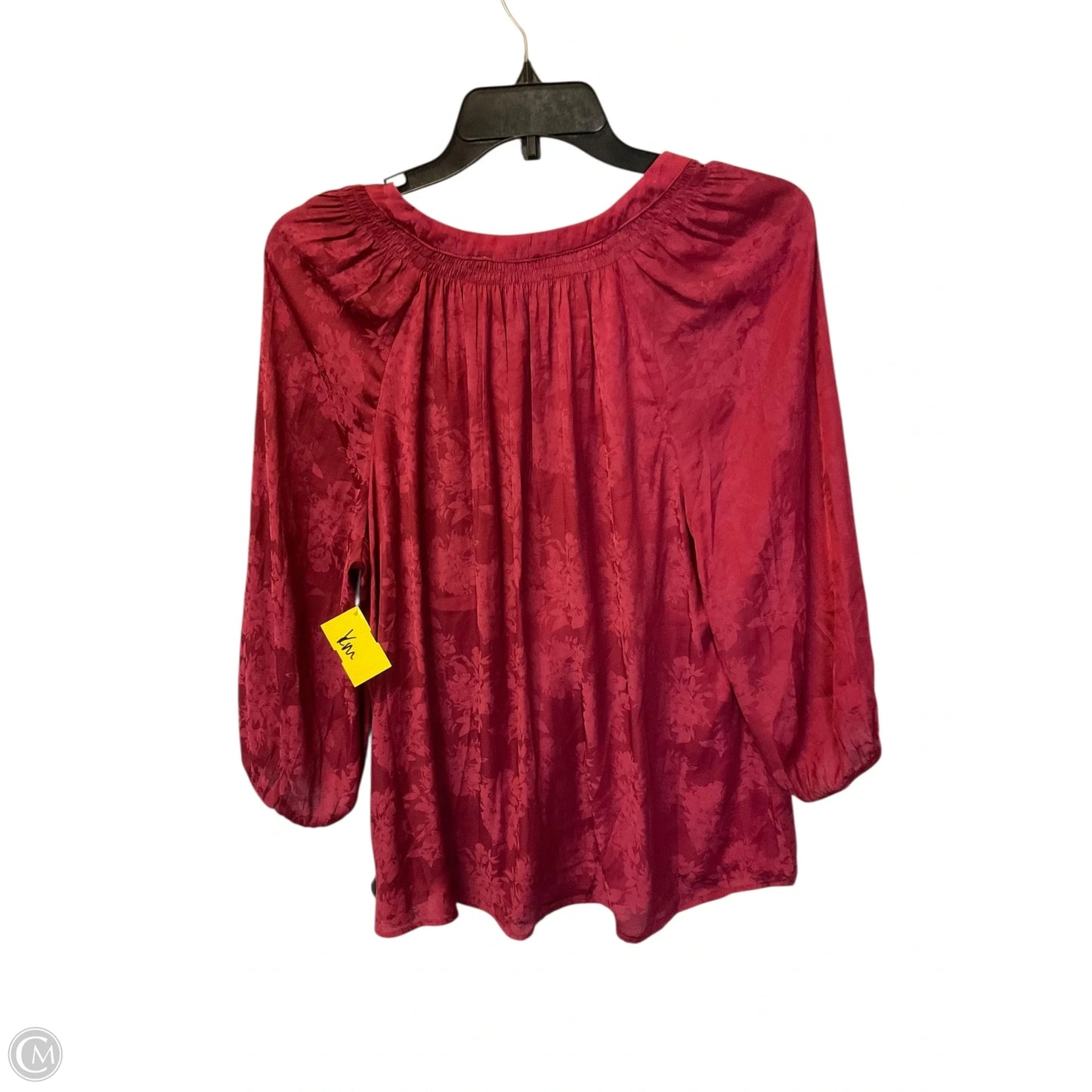 Top Long Sleeve By Crown And Ivy In Red, Size: M