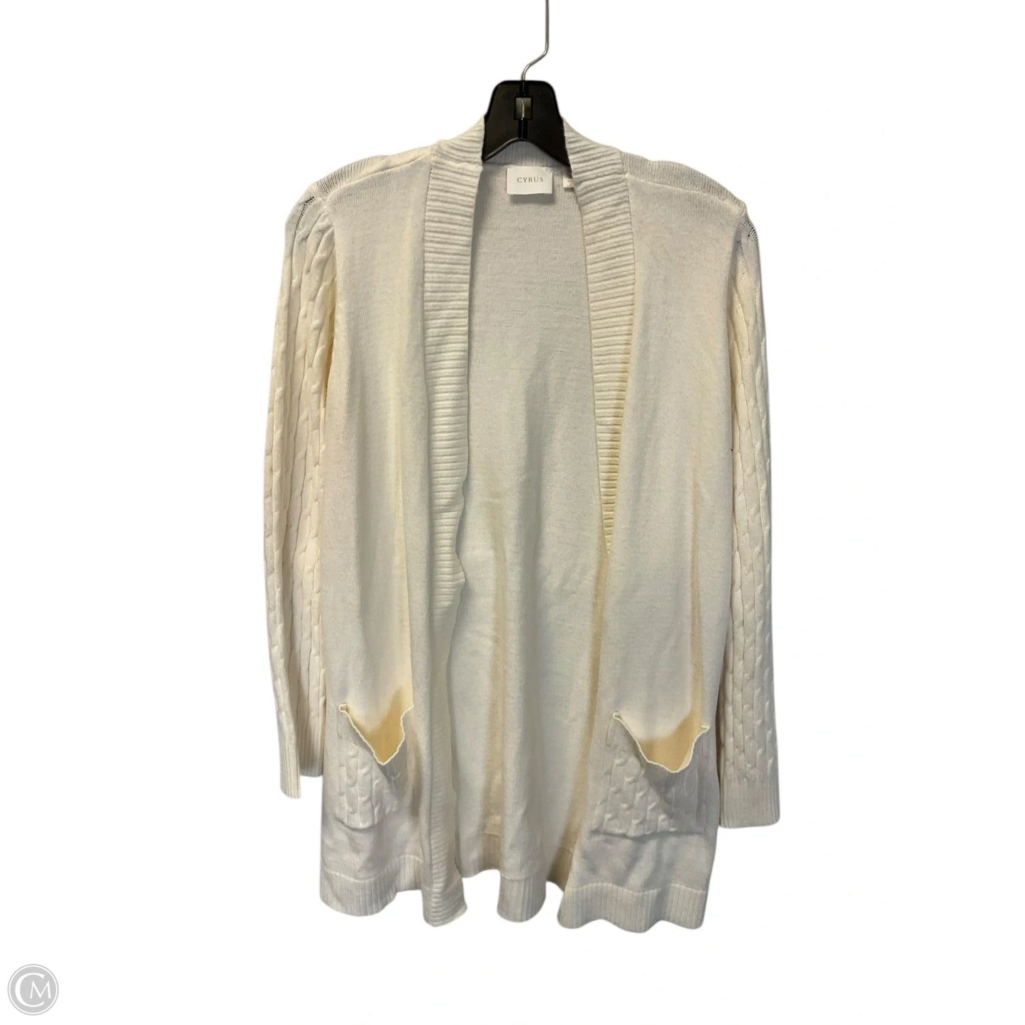 Sweater Cardigan By Cyrus In Cream, Size: M