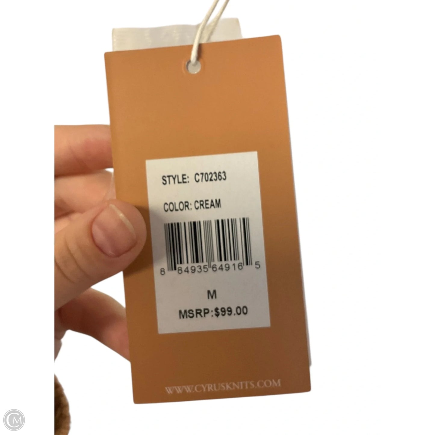 Sweater Cardigan By Cyrus In Cream, Size: M