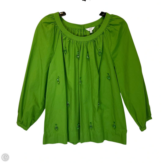Top Long Sleeve By Crown And Ivy In Green, Size: L