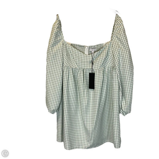 Dress Casual Short By Gianni Bini In Plaid Pattern, Size: L