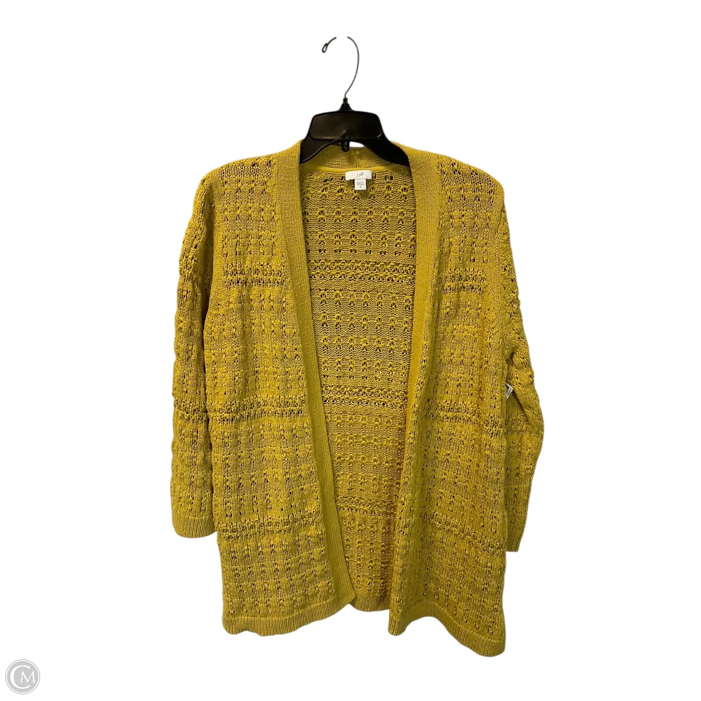 Sweater Cardigan By J. Jill In Yellow, Size: M