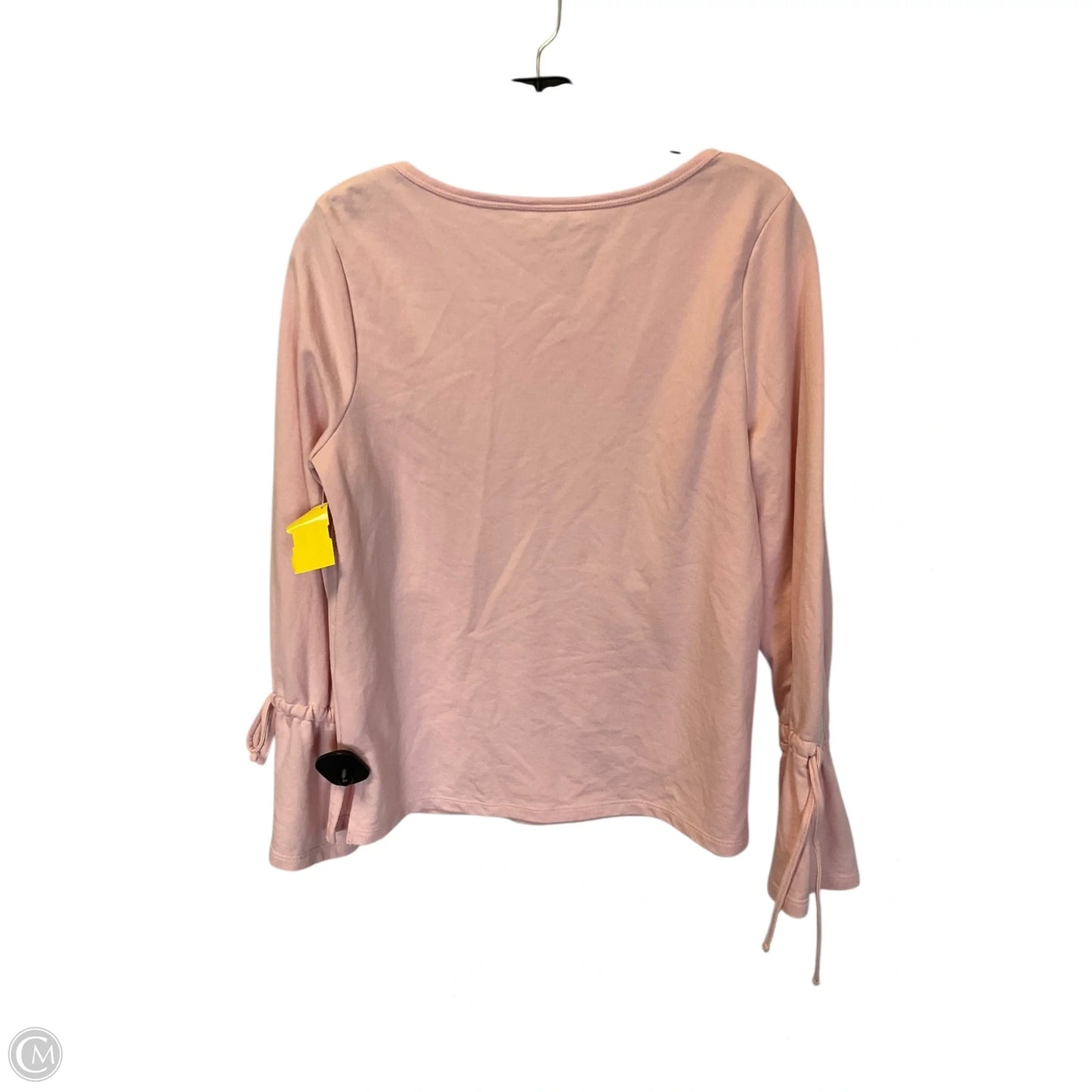 Top Long Sleeve By Crown And Ivy In Pink, Size: Xs