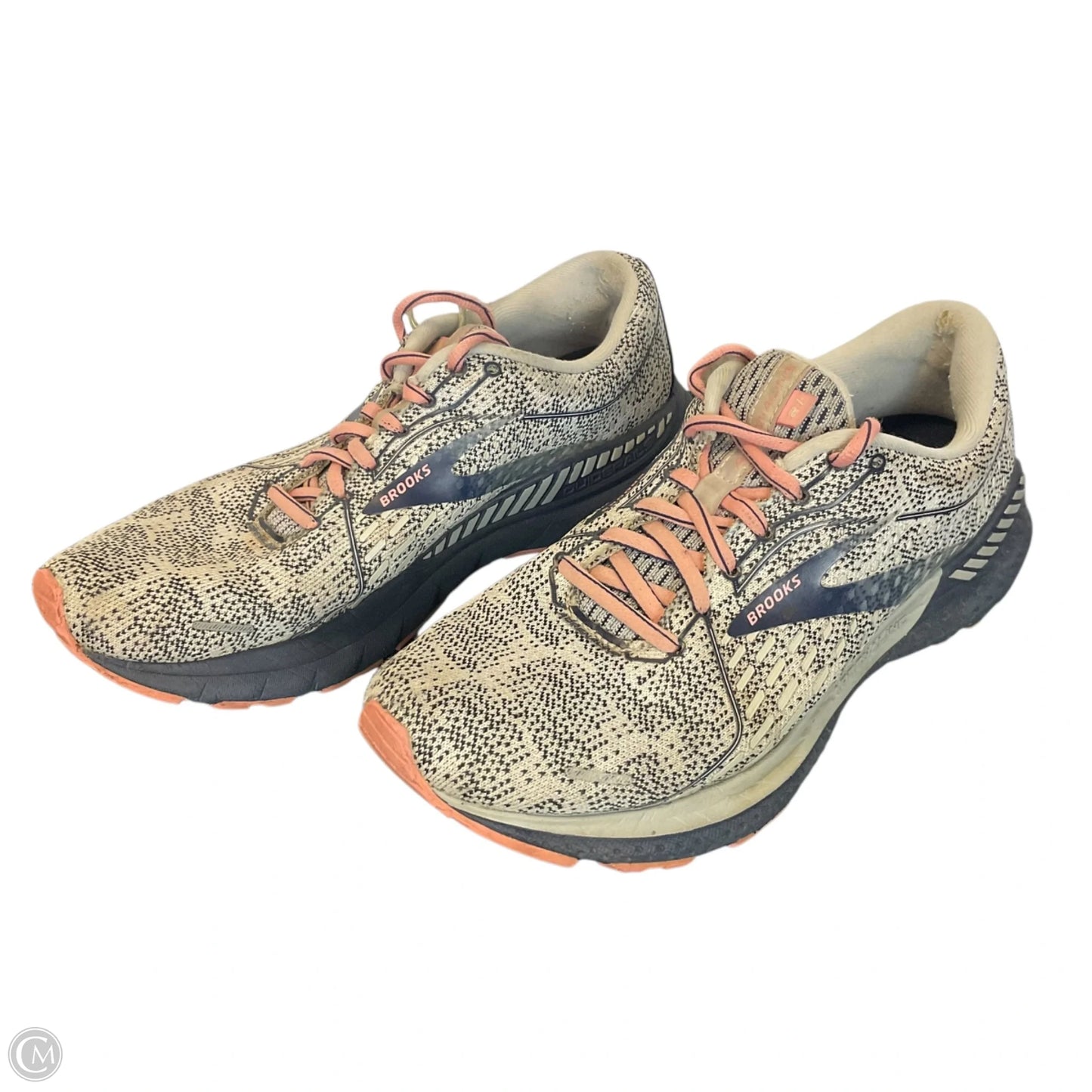 Shoes Athletic By Brooks In Blue & Cream, Size: 9