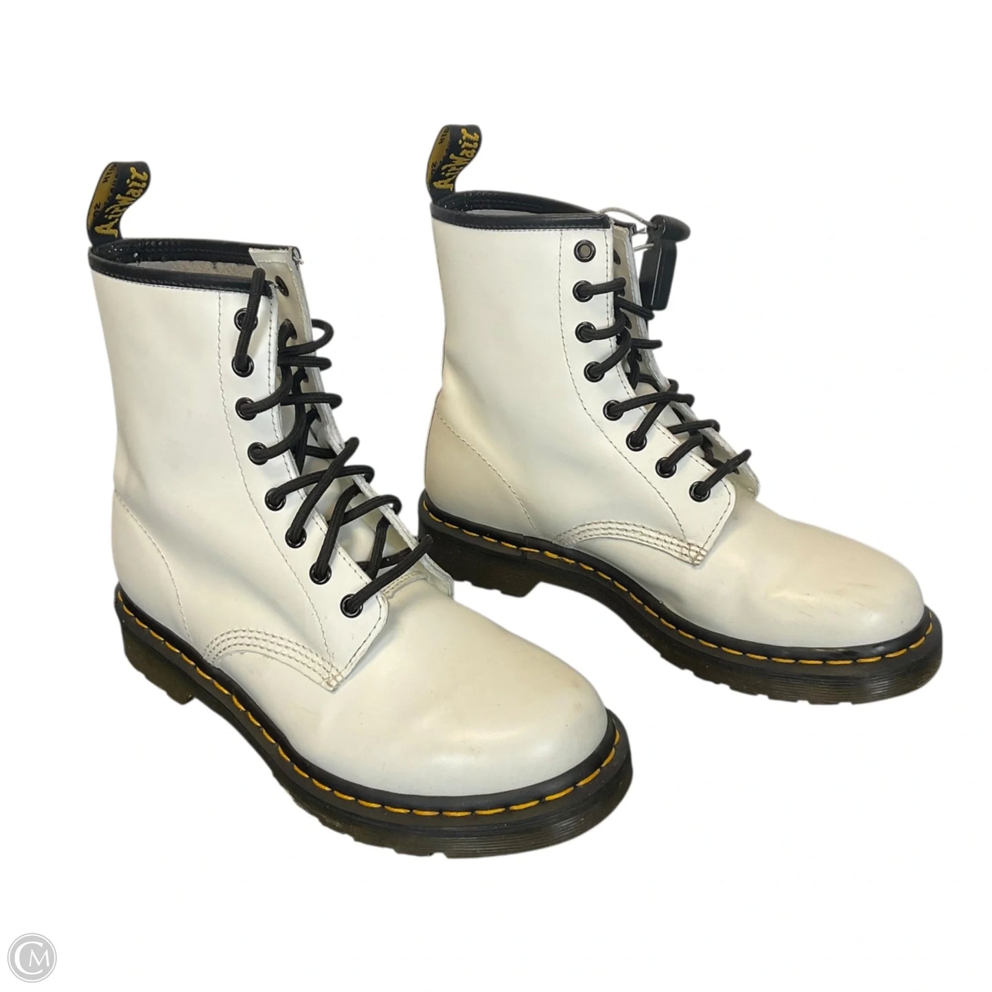 Boots Combat By Dr Martens In White, Size: 9