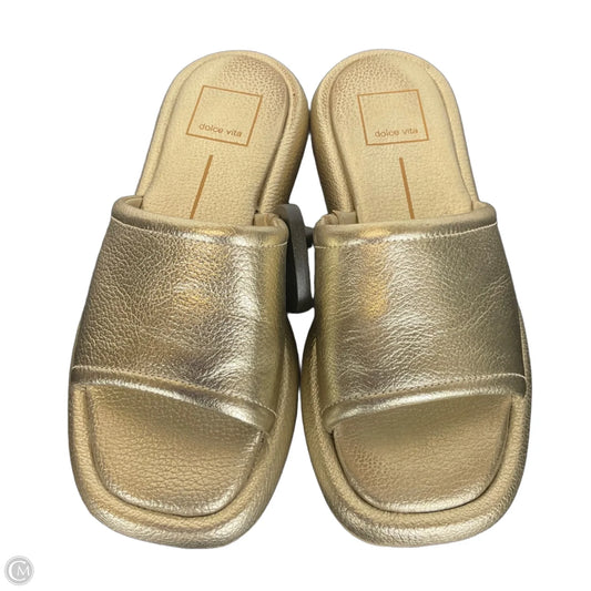 Shoes Flats By Dolce Vita In Gold, Size: 5.5