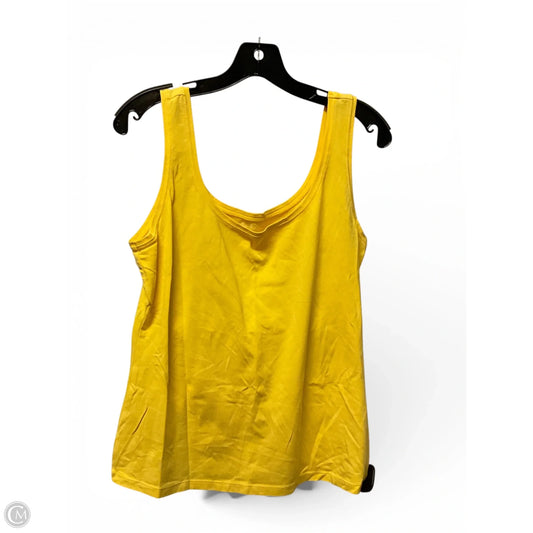 Top Sleeveless Designer By Lilly Pulitzer In Yellow, Size: L
