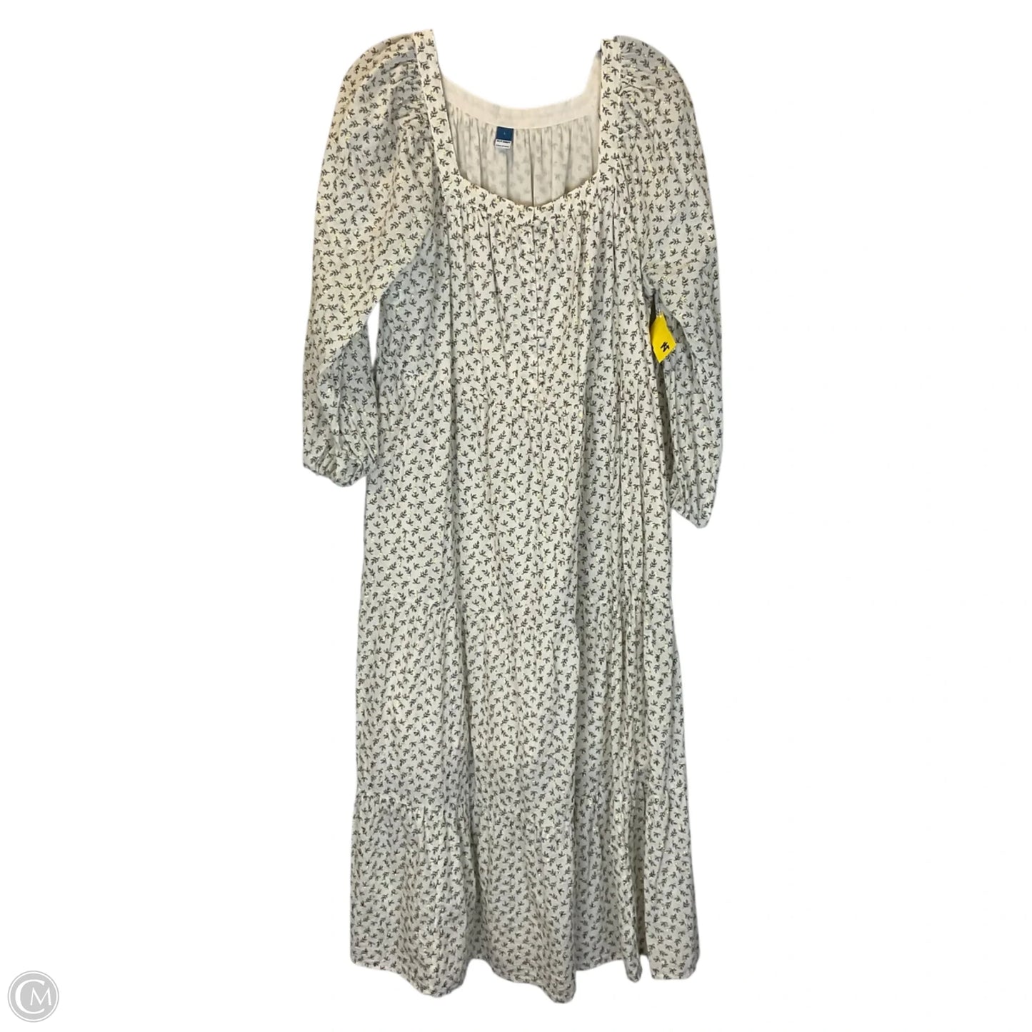 Dress Casual Midi By Old Navy In Cream, Size: L