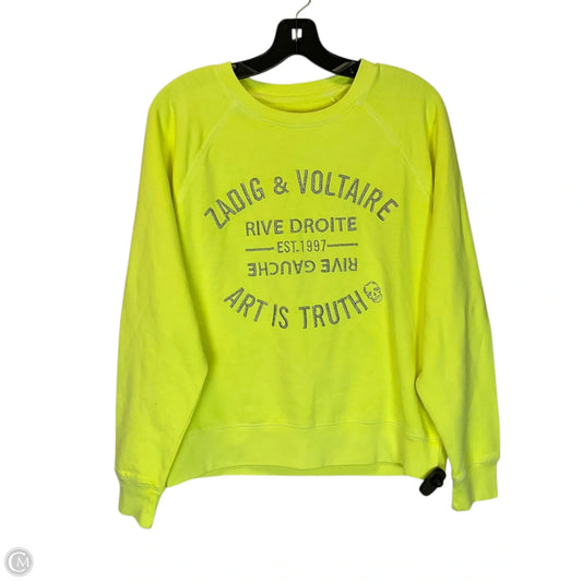 Sweatshirt Crewneck By Zadig And Voltaire In Yellow