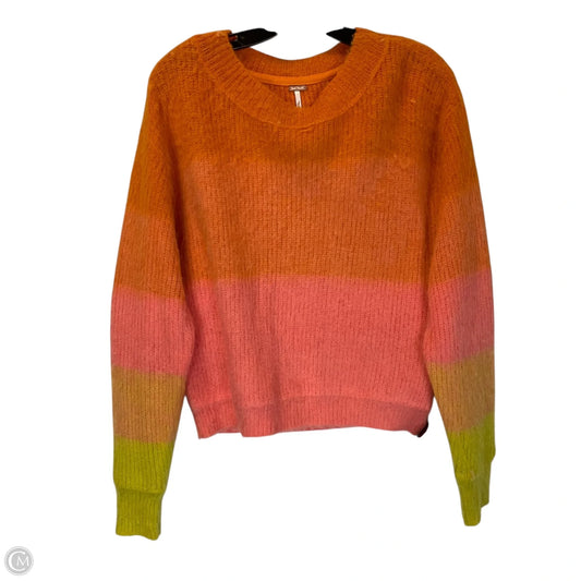 Sweater By Free People In Rainbow Print, Size: S