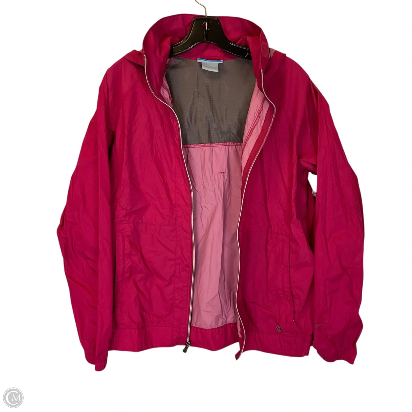Jacket Windbreaker By Columbia In Pink, Size: L