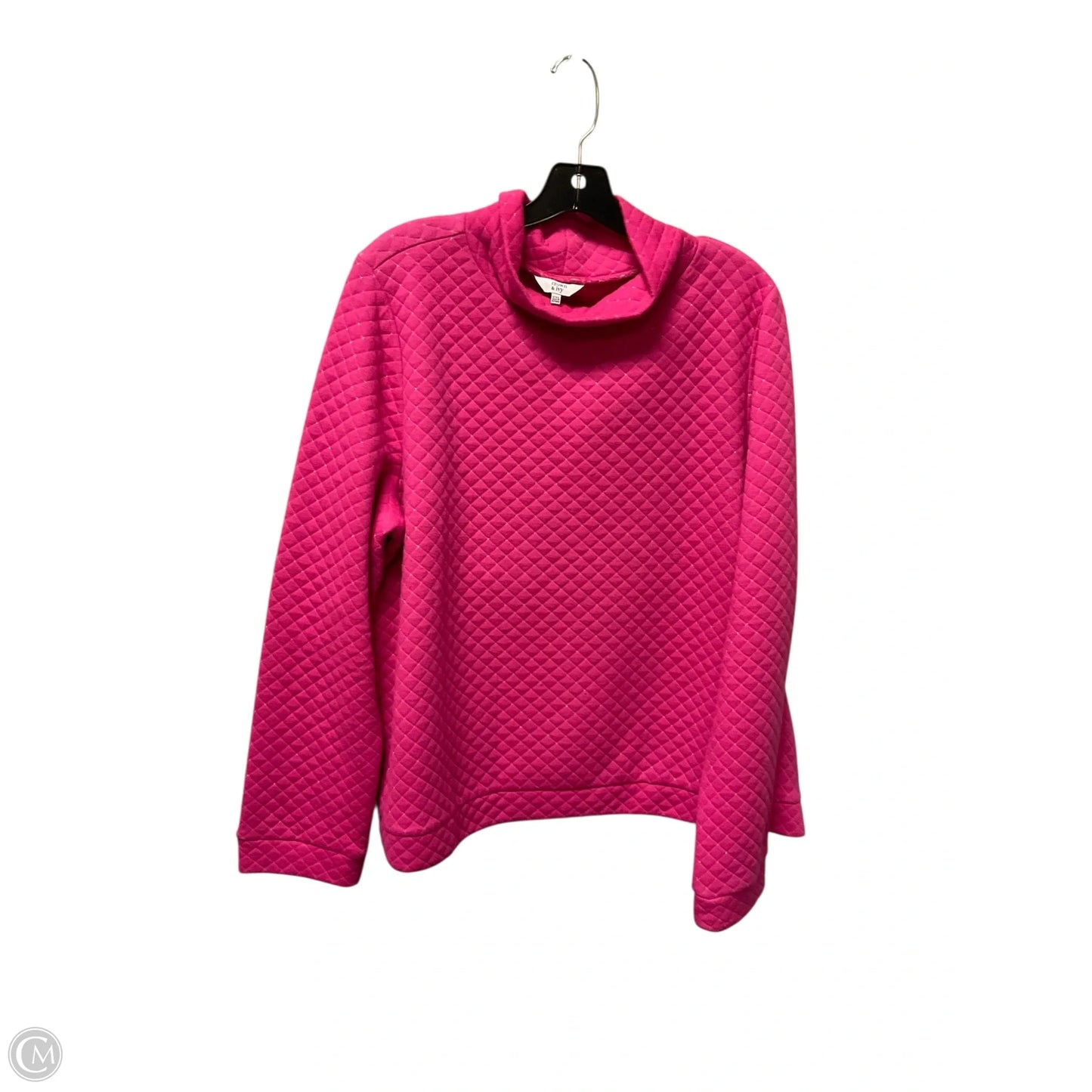 Top Long Sleeve By Crown And Ivy In Pink, Size: Xxl