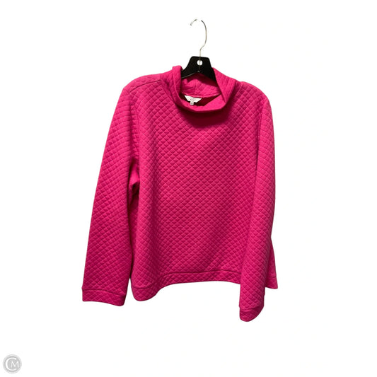 Top Long Sleeve By Crown And Ivy In Pink, Size: Xxl