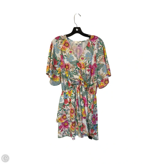 Dress Party Short By Umgee In Floral Print, Size: M