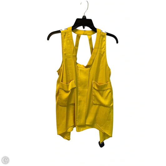 Top Sleeveless By Bcbgmaxazria In Yellow, Size: S