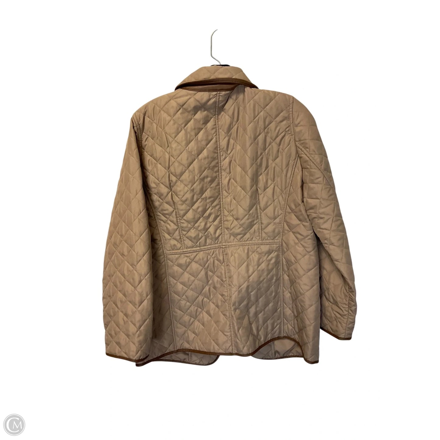 Jacket Puffer & Quilted By Chicos In Tan, Size: S