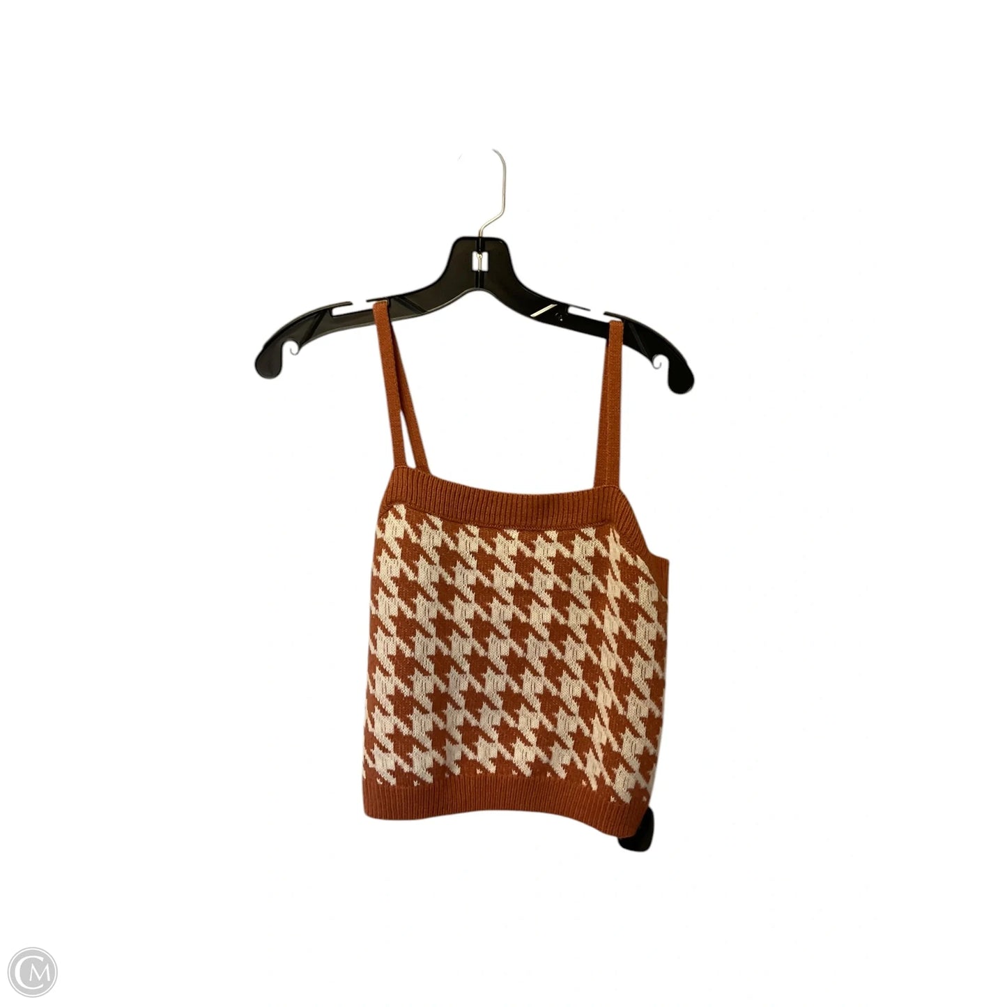 Top Sleeveless By 525 In Brown & White, Size: S