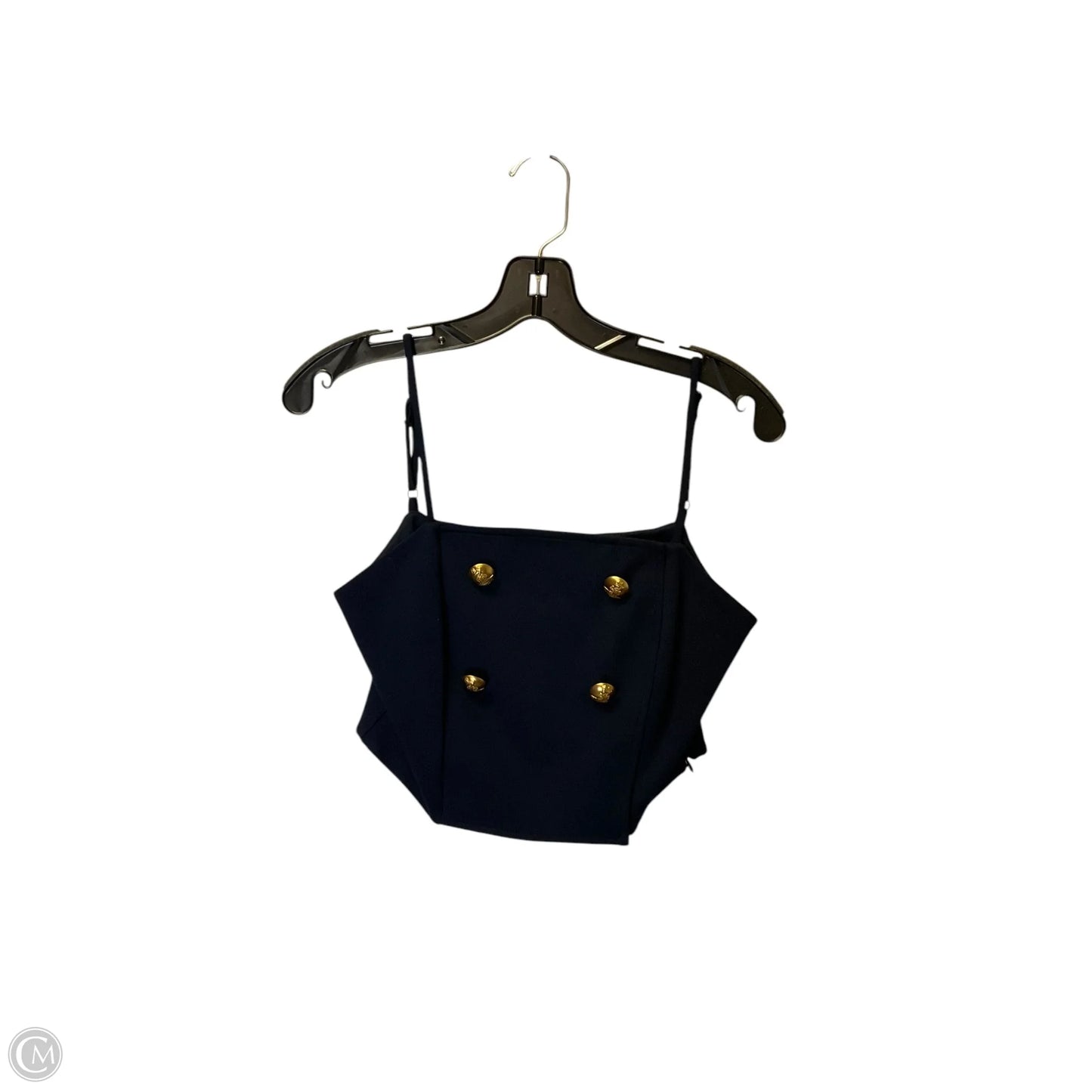 Top Sleeveless By Eva Franco In Navy, Size: S