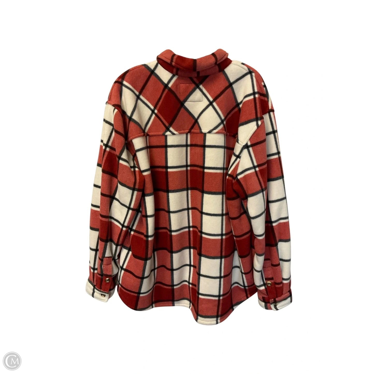 Jacket Faux Fur & Sherpa By Sage In Plaid Pattern, Size: Xxl