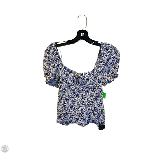Top Short Sleeve By H&m In Floral Print, Size: Xs