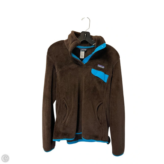 Sweatshirt Collar By Patagonia In Brown, Size: M