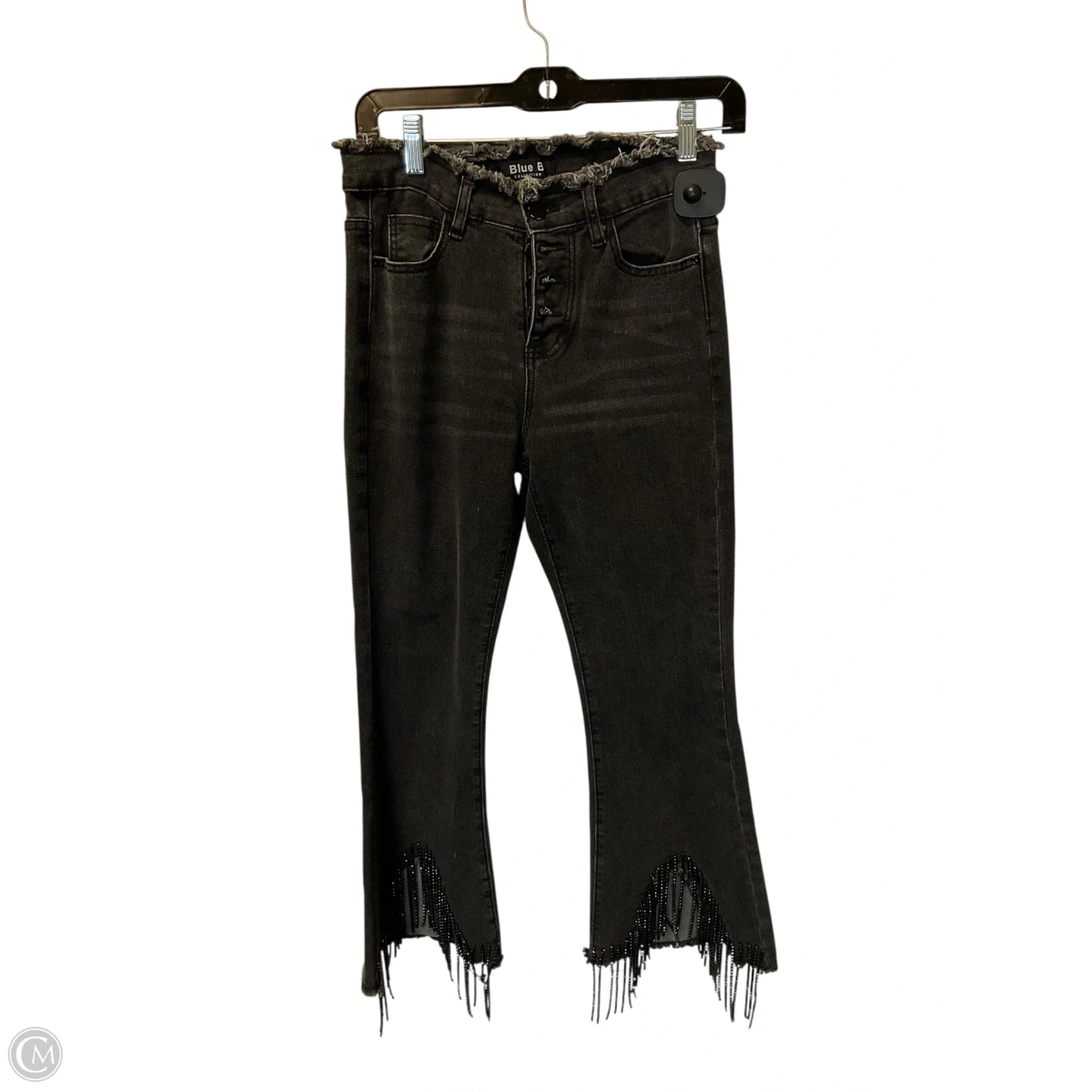 Jeans Cropped By Blue B In Grey Denim, Size: S