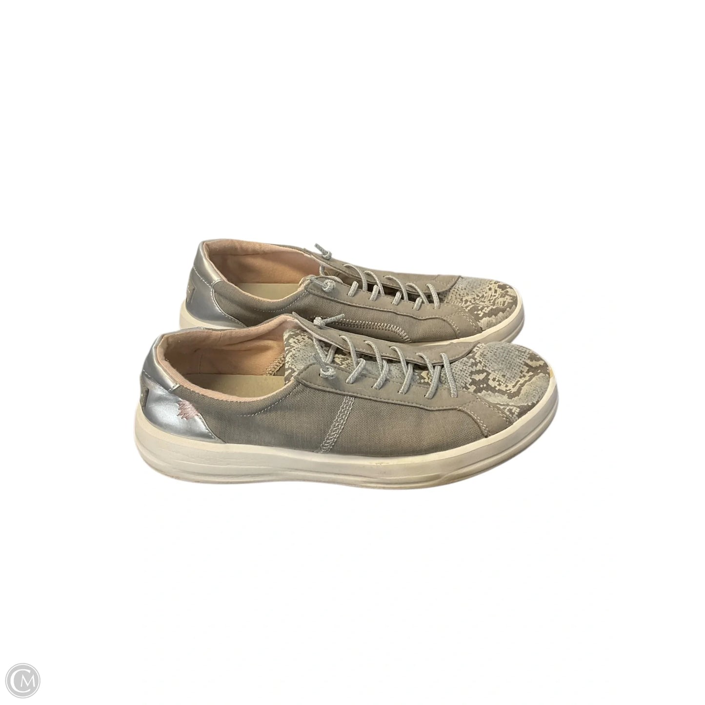 Shoes Sneakers By Hey Dude In Grey, Size: 10