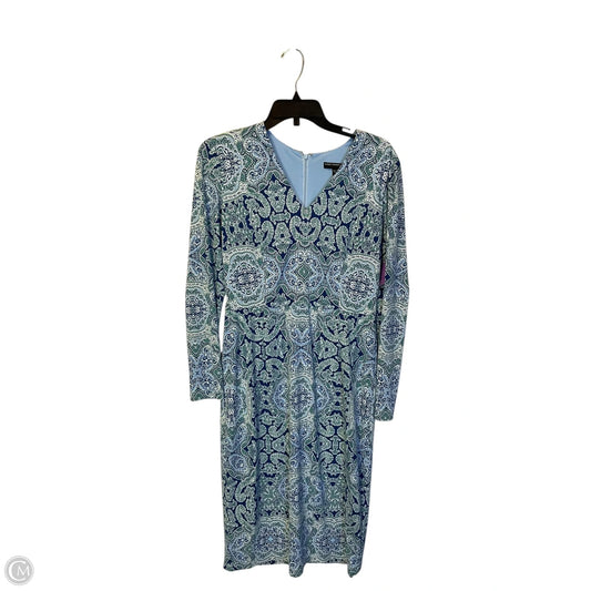 Dress Casual Maxi By Maggy London In Blue, Size: 10
