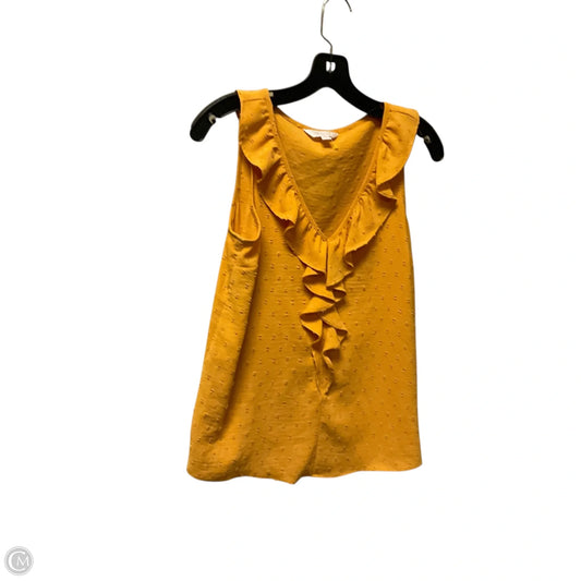 Top Sleeveless By Clothes Mentor In Yellow, Size: Xs