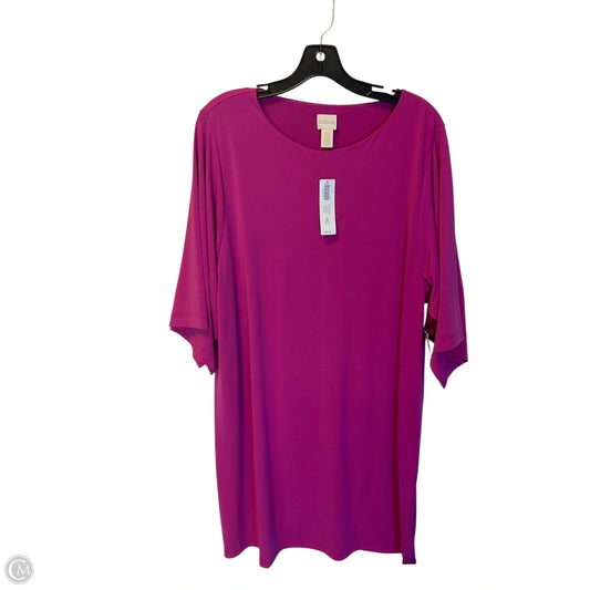 Dress Casual Short By Chicos In Pink, Size: 3x