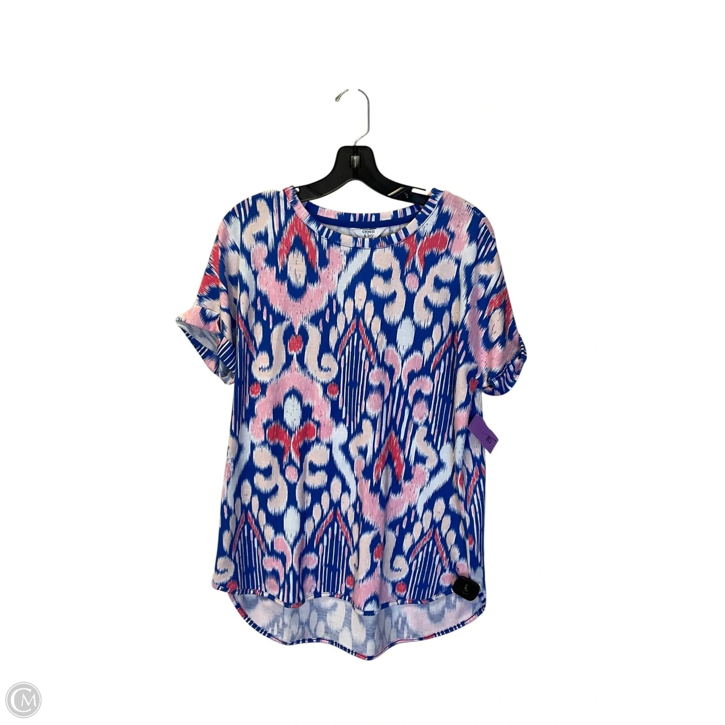 Top Short Sleeve By Crown And Ivy In Blue, Size: M