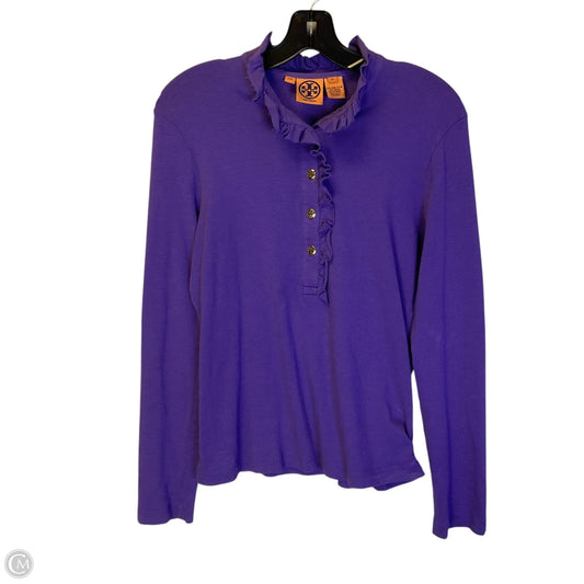 Top Long Sleeve Designer By Tory Burch In Purple, Size: M