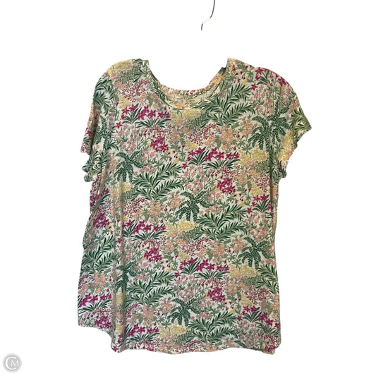 Top Short Sleeve By Wonderly In Multi-colored, Size: L