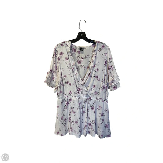 Top 3/4 Sleeve By Torrid In White, Size: 1x