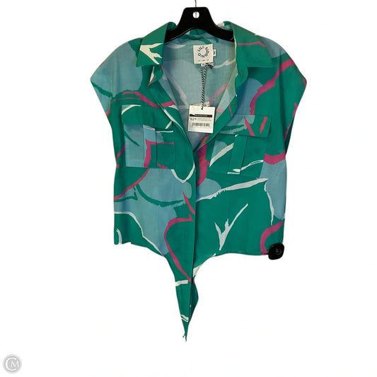 Top Short Sleeve By Lili Sidonio In Green, Size: Xs