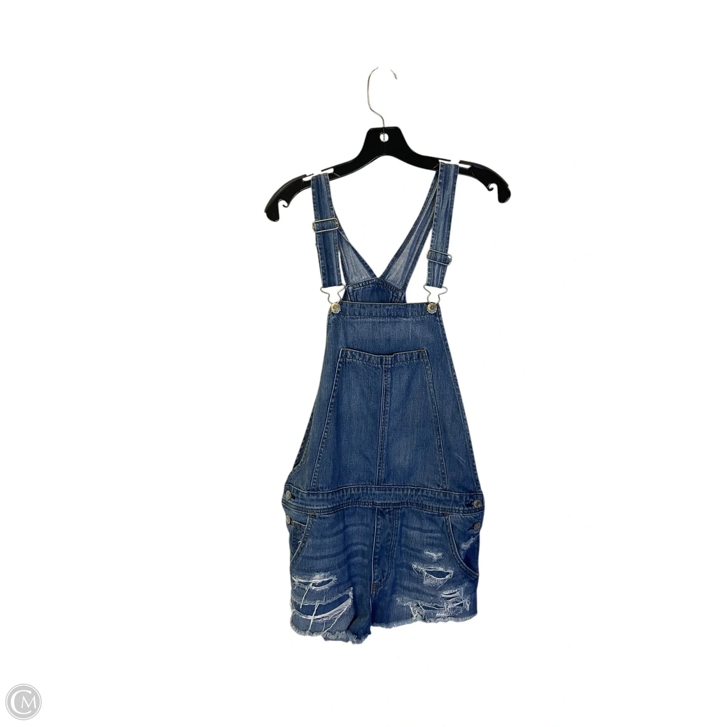 Shortalls By American Eagle In Blue Denim, Size: M